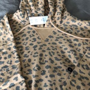 NWT - large cheetah print hoodie